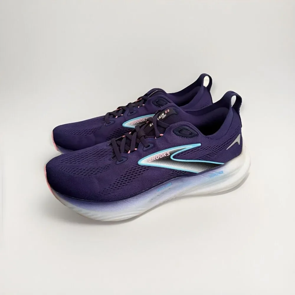 Women's Brooks Glycerin 22, Blue Ribbon/Peacoat/Dianthus, 9 B Medium US - Picture 1 of 10